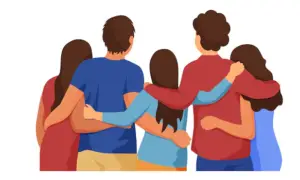 Imagem simbolizando união entre amigos de jovem que está planejando morar sozinho.